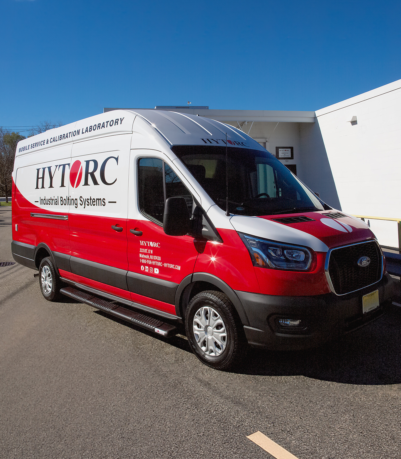 A HYTORC mobile service van, offering repair and calibration services near you.