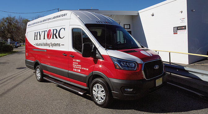 A HYTORC mobile service van, offering repair and calibration services near you.
